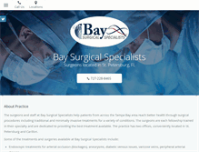 Tablet Screenshot of baysurgicalspecialists.com
